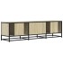 Mueble TV metal y madera ingeniería roble Sonoma 150x35x41
