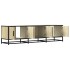 Mueble TV metal y madera ingeniería roble Sonoma 150x35x41
