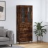 Aparador alto madera contrachapada roble ahumado 69,5x34x180