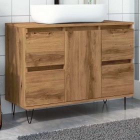 Mueble de baño madera de ingeniería roble artisan 80x33x60