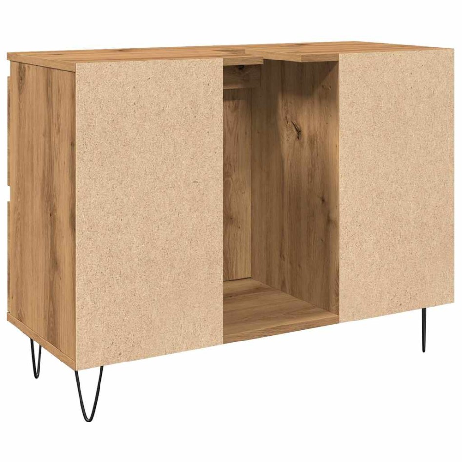 Mueble de baño madera de ingeniería roble artisan 80x33x60