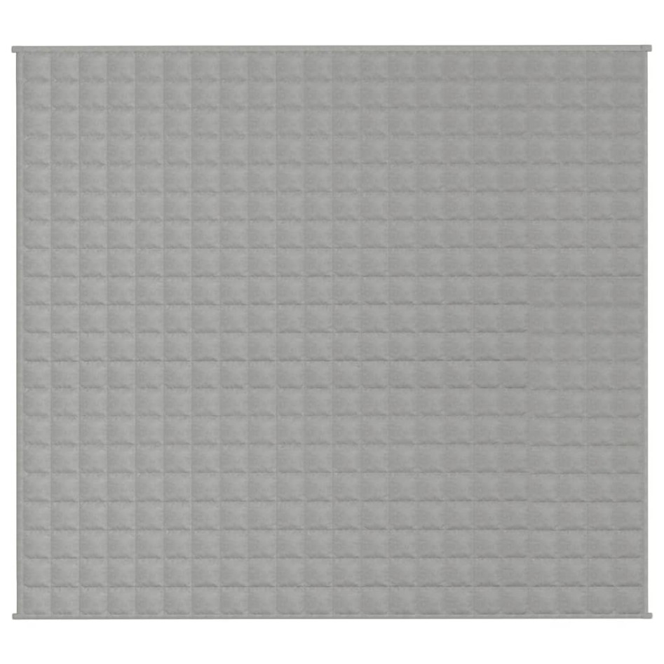 Manta con peso tela gris 200x230 cm 9