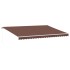 Toldo retráctil manual marrón 500x350