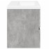Set muebles de baño 2 piezas madera contrachapada gris