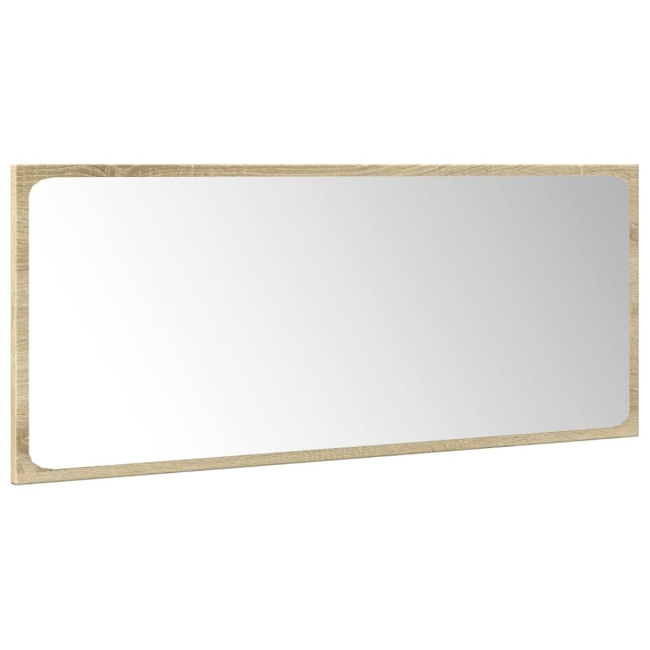 Set de muebles de baño 3 pzas madera contrachapada roble