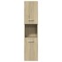 Set de muebles de baño 3 pzas madera contrachapada roble