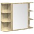 Set de muebles de baño 3 pzas madera contrachapada roble