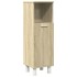Set de muebles de baño 3 pzas madera contrachapada roble