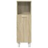 Set de muebles de baño 3 pzas madera contrachapada roble