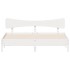 Estructura de cama sin colchón madera maciza de pino 160x200
