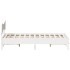 Estructura de cama sin colchón madera maciza de pino 160x200