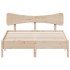 Estructura de cama sin colchón madera maciza de pino 120x190