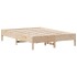 Estructura de cama sin colchón madera maciza de pino 120x190