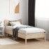 Estructura de cama sin colchón madera maciza de pino 100x200