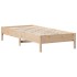 Estructura de cama sin colchón madera maciza de pino 100x200