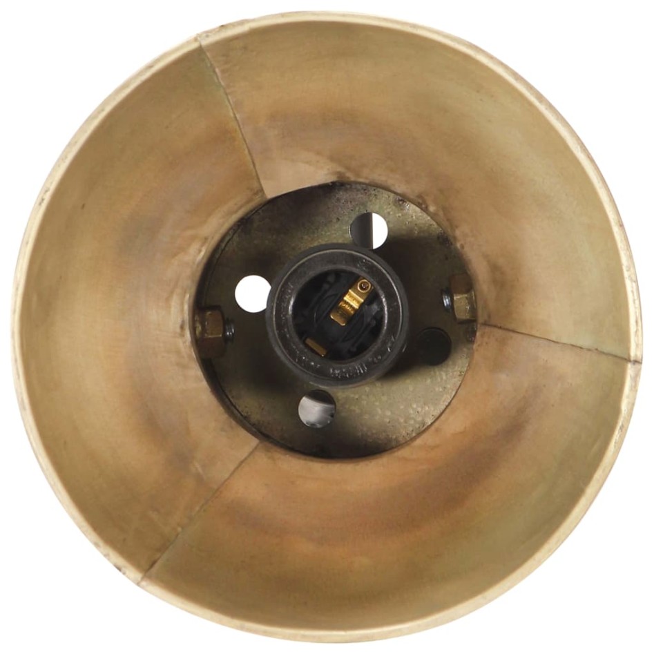 Lámpara de pie 2 pantallas de latón hierro fundido