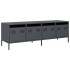 Mueble de TV acero laminado en frío antracita 135x39x43,5