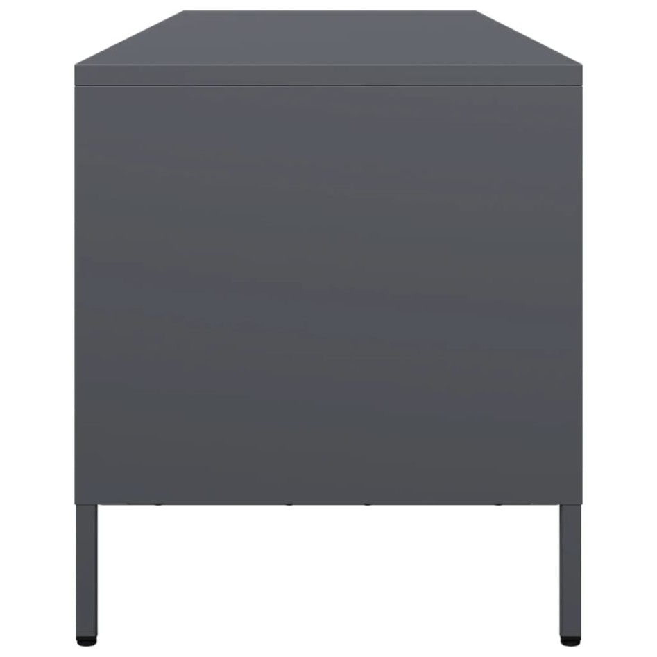 Mueble de TV acero laminado en frío antracita 135x39x43,5