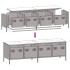 Mueble para TV acero laminado en frío negro 135x39x43,5