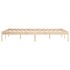 Estructura de cama sin colchón madera maciza de pino 193x203
