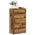 Cajonera de madera de ingeniería envejecida 60x36x103