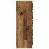Cajonera de madera de ingeniería envejecida 60x36x103