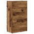Cajonera de madera de ingeniería envejecida 60x36x103