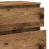 Cajonera de madera de ingeniería envejecida 60x36x103