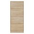 Mueble zapatero madera contrachapada roble Sonoma 63x24x147