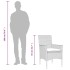 Set comedor jardín 5 pzas cojines ratán sintético vidrio