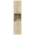 Juego de muebles de baño 5 pzas madera ingeniería roble