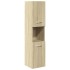 Juego de muebles de baño 5 pzas madera ingeniería roble