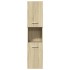 Juego de muebles de baño 5 pzas madera ingeniería roble