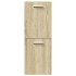 Juego de muebles de baño 5 pzas madera ingeniería roble