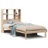 Cama con estantería sin colchón madera maciza de pino