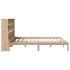 Cama con estantería sin colchón madera maciza de pino