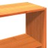 Cama con estantería sin colchón madera maciza marrón 75x190