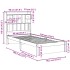 Cama con estantería sin colchón madera maciza de pino 90x190