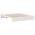 Cama con estantería sin colchón madera maciza blanca 180x200