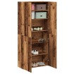 Mueble zapatero de madera ingeniería envejecida 80x35,5x180 cm