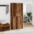 Mueble zapatero de madera ingeniería envejecida 80x35,5x180
