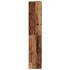 Mueble zapatero de madera ingeniería envejecida 80x35,5x180