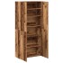 Mueble zapatero de madera ingeniería envejecida 80x35,5x180
