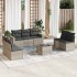 Set de sofás de jardín 8 pzas y cojines ratán sintético