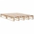 Cama con estantería sin colchón madera maciza de pino