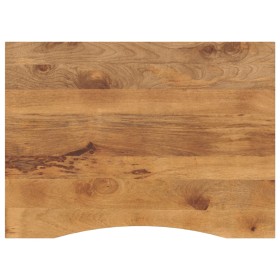 Tablero escritorio con curva madera mango rugosa 110x80x2,5