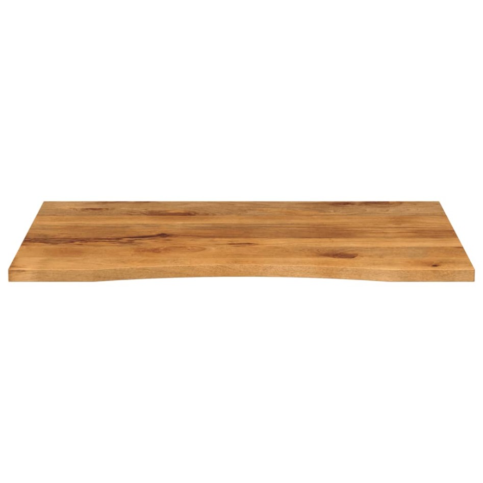 Tablero escritorio con curva madera mango rugosa 110x80x2,5
