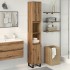 Armario de baño madera contrachapada roble artisan 30x30x190