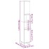 Armario de baño madera contrachapada roble artisan 30x30x190