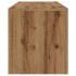 Mueble de TV luces LED madera roble artisan 120x36,5x40